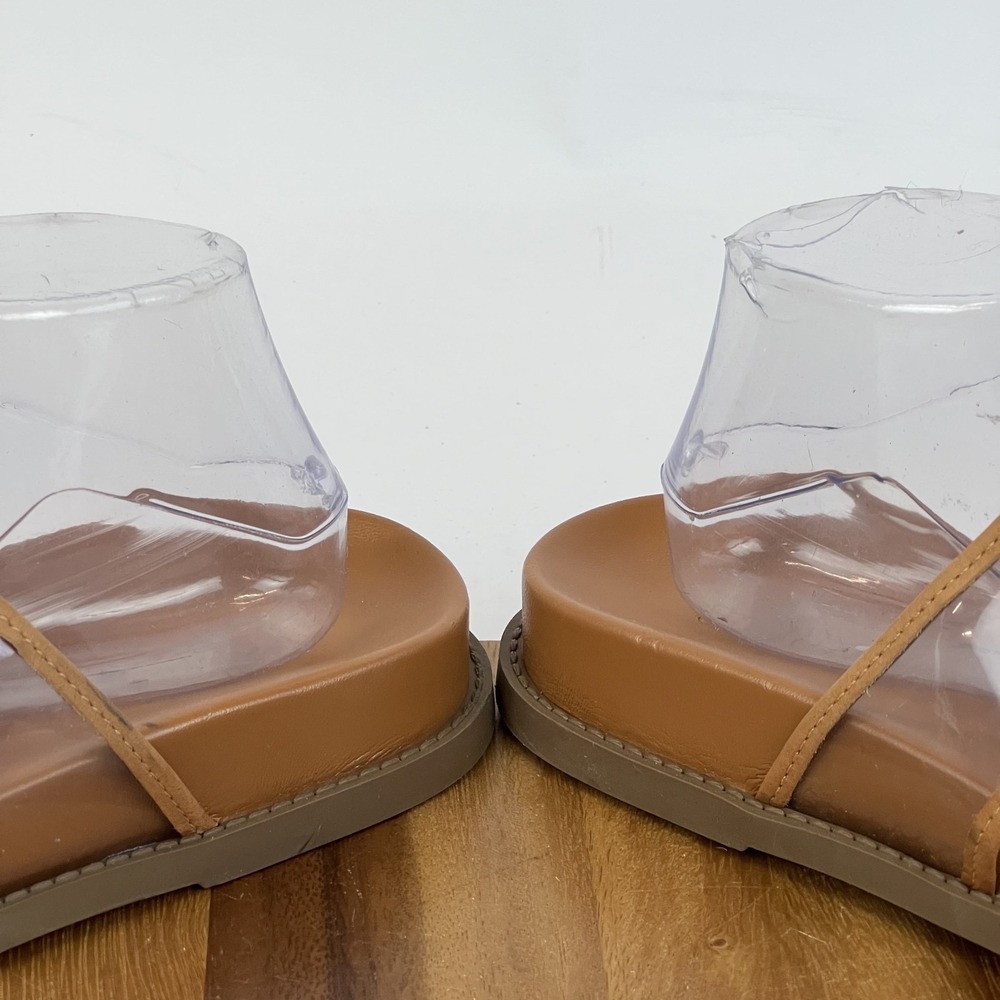 Womens Schutz Naomi Vinyl Leather Double Strap Slip On Sandals Slides Size 10 B - Picture 6 of 9